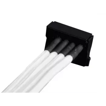 Kabel Silverstone SST-PP07-BTSW 0,3m Molex 4p naar 4xSATA