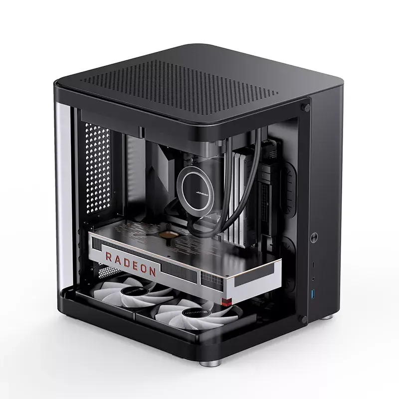 PC-behuizing Jonsbo TK-1 2.0 Mini Tower Zwart