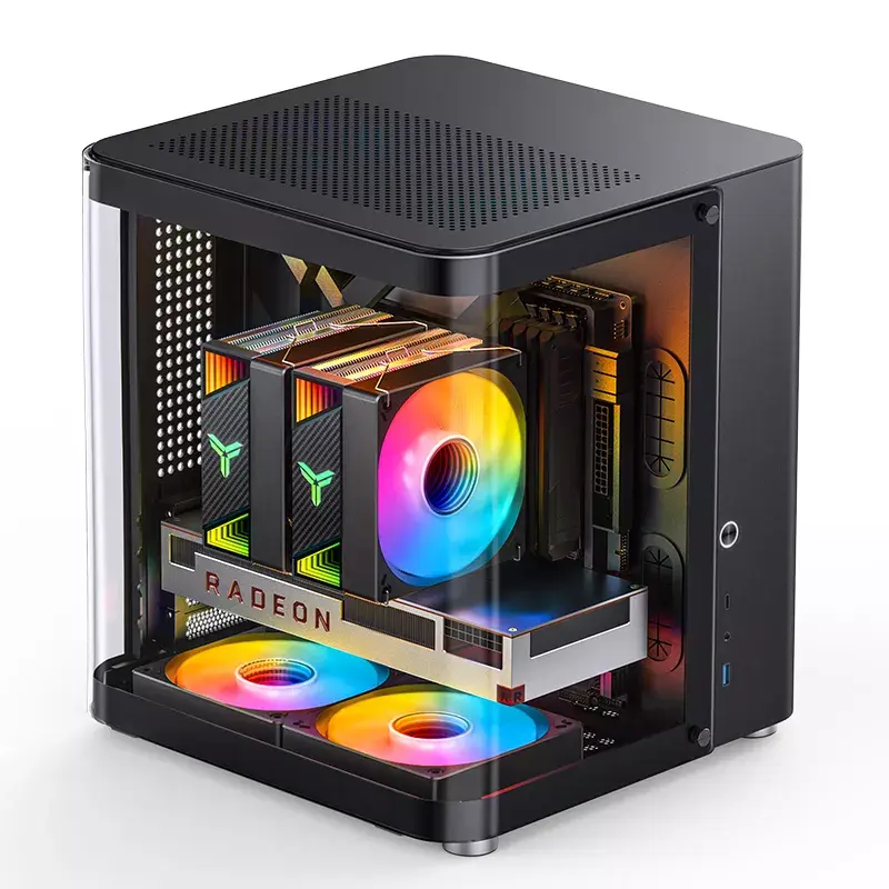 PC-behuizing Jonsbo TK-1 2.0 Mini Tower Zwart