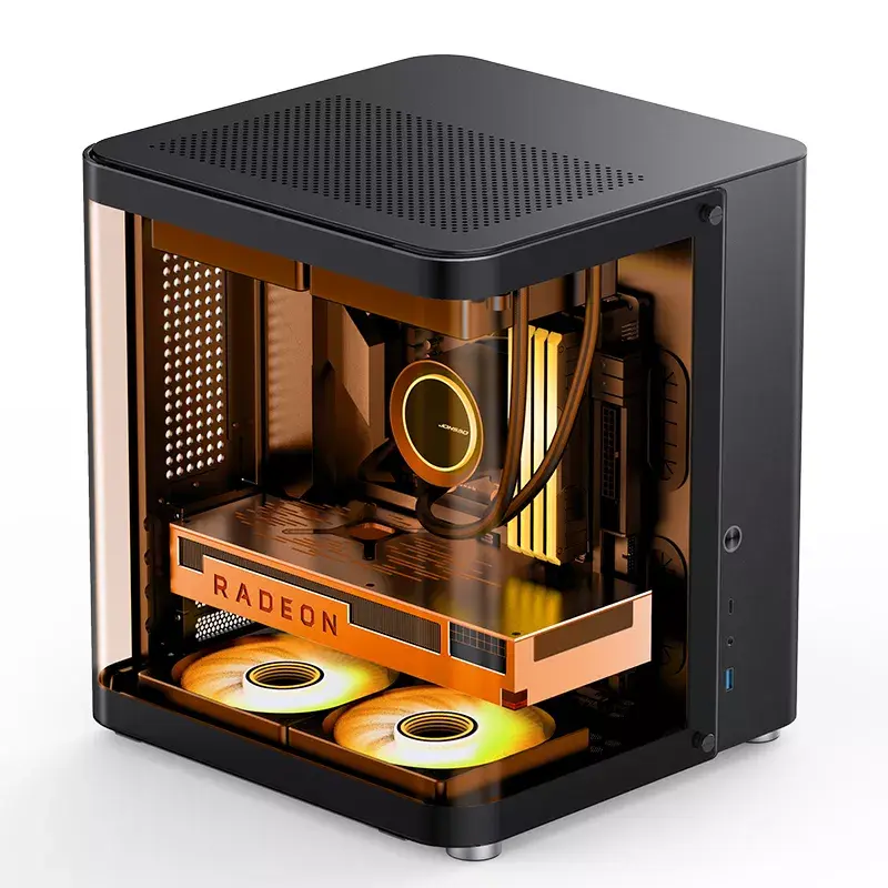 PC-behuizing Jonsbo TK-1 2.0 Mini Tower Zwart