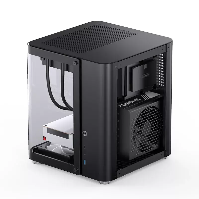 PC-behuizing Jonsbo TK-1 2.0 Mini Tower Zwart