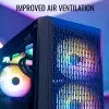 PC-behuizing Aerocool Beam-G-BK-V1 Mini Tower Zwart