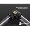 Compressiehoek BitsPower Carbon zwart BP-CBE90DML — messing 90°-fitting, zwarte carbonlook, 1 stuk