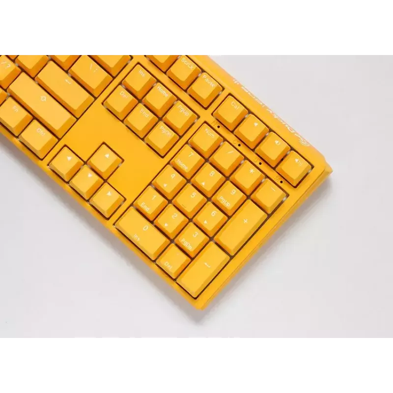 Ducky One 3 geel toetsenbord gaming USB Duits mechanisch RGB