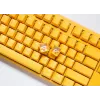 Ducky One 3 geel toetsenbord gaming USB Duits mechanisch RGB