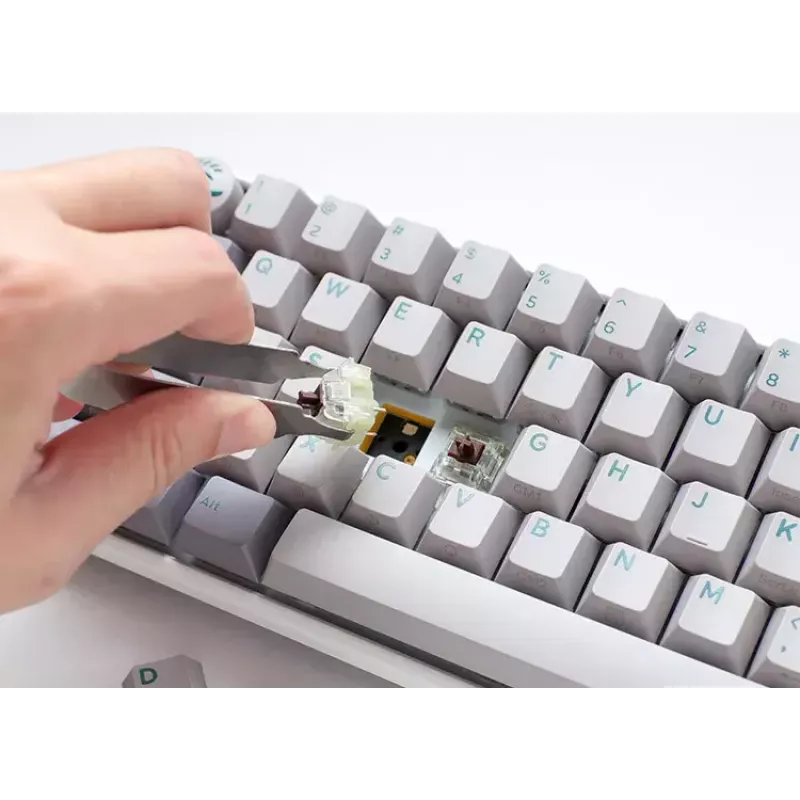 Ducky One 3 Mini toetsenbord gaming USB grijs mechanisch RGB