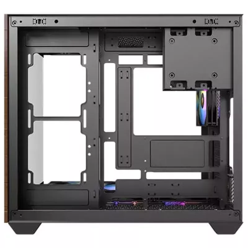 PC-behuizing Antec CX800 Midi Tower zwart, houtlook