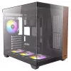 PC-behuizing Antec CX800 Midi Tower zwart, houtlook