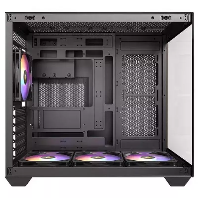 PC-behuizing Antec CX800 Midi Tower zwart, houtlook