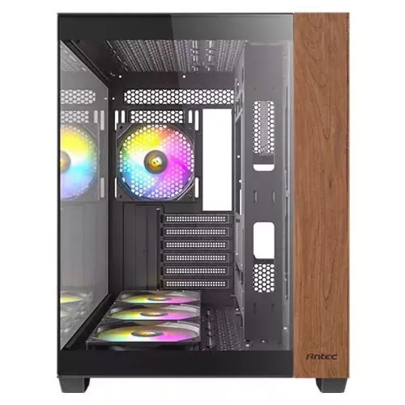 PC-behuizing Antec CX800 Midi Tower zwart, houtlook