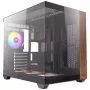 PC-behuizing Antec CX800 Midi Tower zwart, houtlook
