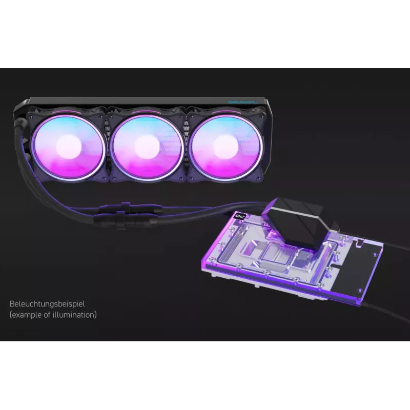 Alphacool Eiswolf 2 AIO 360 mm GPU-koeler voor RTX 4090 Founders Edition met backplate