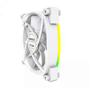Ventilatormodule Montech AX120 PWM 120mm 12V 3-pin 4-pin wit