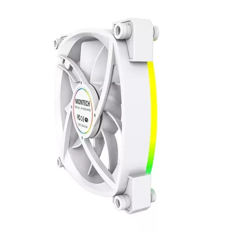 Ventilatormodule Montech AX120 PWM 120mm 12V 3-pin 4-pin wit