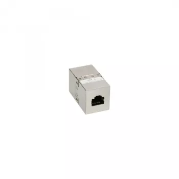 InLine Cat.6-adapter, volledig afgeschermd metaal, 2x RJ45-bus/bus, direct