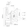 InLine wandhouder, voor monitors tot 69 cm (27 inch), max. 15 kg
