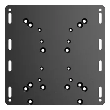 Moza Racing Flight Support Plate, montageadapter voor vluchtbasis, zwart, staal, MOZA Flight Base, MOZA-gashendel, 220 mm, 220 mm