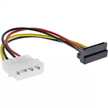 InLine SATA-stroomadapterkabel 1x 4-pins bus / 15-pins SATA naar boven afgehoekt 29670X