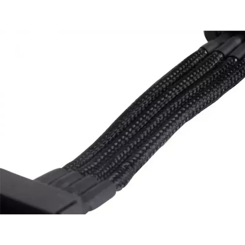 SilverStone SST-PP07-BTSB verlengkabel van 4-pins Molex naar 4x SATA, 300 mm, zwart