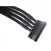 SilverStone SST-PP07-BTSB verlengkabel van 4-pins Molex naar 4x SATA, 300 mm, zwart