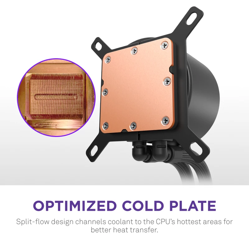 All-in-one-vloeistofkoeler NZXT Kraken Plus 360 12 cm zwart fluid dynamic bearing