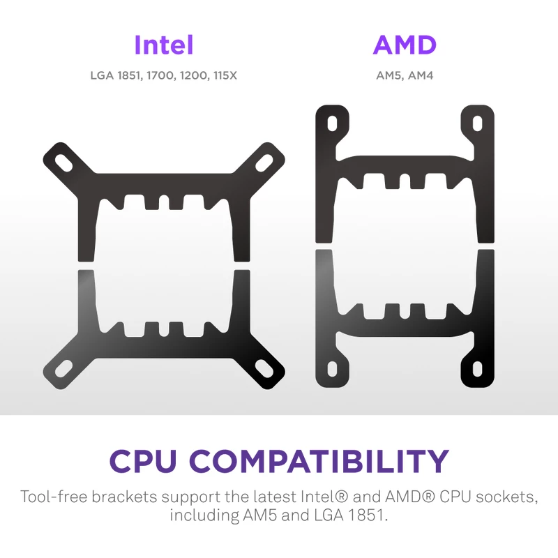 All-in-one-vloeistofkoeler NZXT Kraken Plus 360 12 cm zwart fluid dynamic bearing