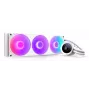All-in-one-vloeistofkoeler NZXT Kraken Plus 360 RGB wit 500–2400 tpm