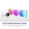 All-in-one-vloeistofkoeler NZXT Kraken Plus 360 RGB wit 500–2400 tpm