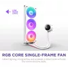 All-in-one-vloeistofkoeler NZXT Kraken Plus 360 RGB wit 500–2400 tpm