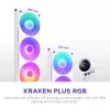 All-in-one-vloeistofkoeler NZXT Kraken Plus 360 RGB wit 500–2400 tpm