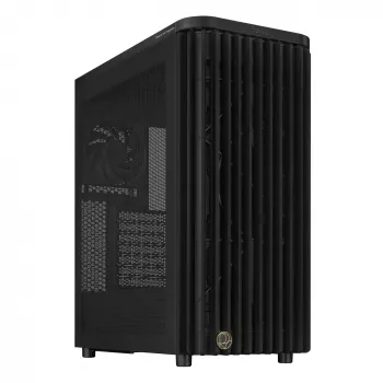 PC-behuizing ASUS 90DC00M0-B39040, ATX-ondersteuning, zwart, voor 2×160mm ventilator, achter 1×120mm, 2×3,5-inch + 2×2,5-inch bays, 2×USB 3.2 GEN1