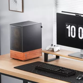 Pc-behuizing Jonsbo T7 midi-tower mATX gehard glas zwart