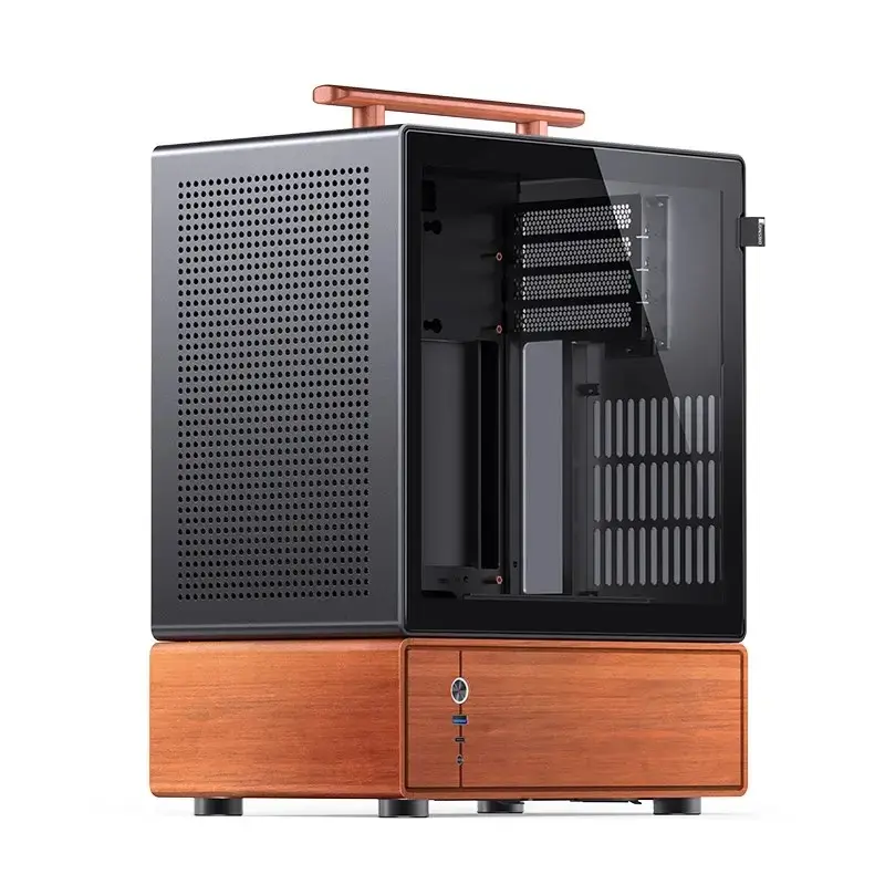 Pc-behuizing Jonsbo T7 midi-tower mATX gehard glas zwart