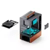Pc-behuizing Jonsbo T7 midi-tower mATX gehard glas zwart