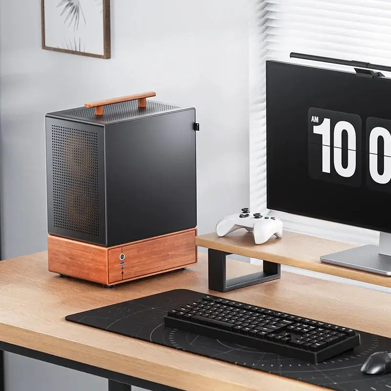 Pc-behuizing Jonsbo T7 midi-tower mATX gehard glas zwart
