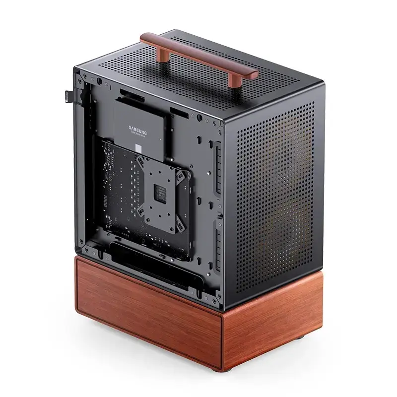 Pc-behuizing Jonsbo T7 midi-tower mATX gehard glas zwart