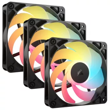 Koelventilator CORSAIR RS120-R ARGB 120 mm 3-pack, 120 mm, ARGB-verlichting, 3 ventilatoren