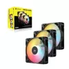 Koelventilator CORSAIR RS120-R ARGB 120 mm 3-pack, 120 mm, ARGB-verlichting, 3 ventilatoren