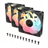 Koelventilator CORSAIR RS120-R ARGB 120 mm 3-pack, 120 mm, ARGB-verlichting, 3 ventilatoren