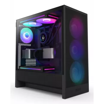 NZXT CPU-behuizing H7 Flow 2024 RGB mid-tower airflow ATX zwart