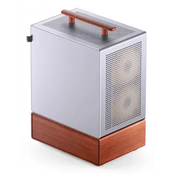 Pc-behuizing Jonsbo T7 midi-tower mATX gehard glas zilver