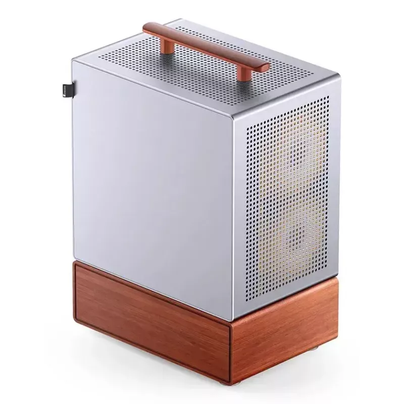 Pc-behuizing Jonsbo T7 midi-tower mATX gehard glas zilver