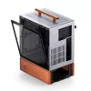 Pc-behuizing Jonsbo T7 midi-tower mATX gehard glas zilver
