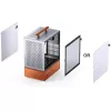Pc-behuizing Jonsbo T7 midi-tower mATX gehard glas zilver