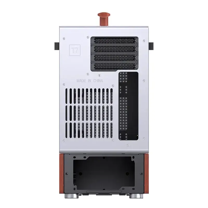 Pc-behuizing Jonsbo T7 midi-tower mATX gehard glas zilver