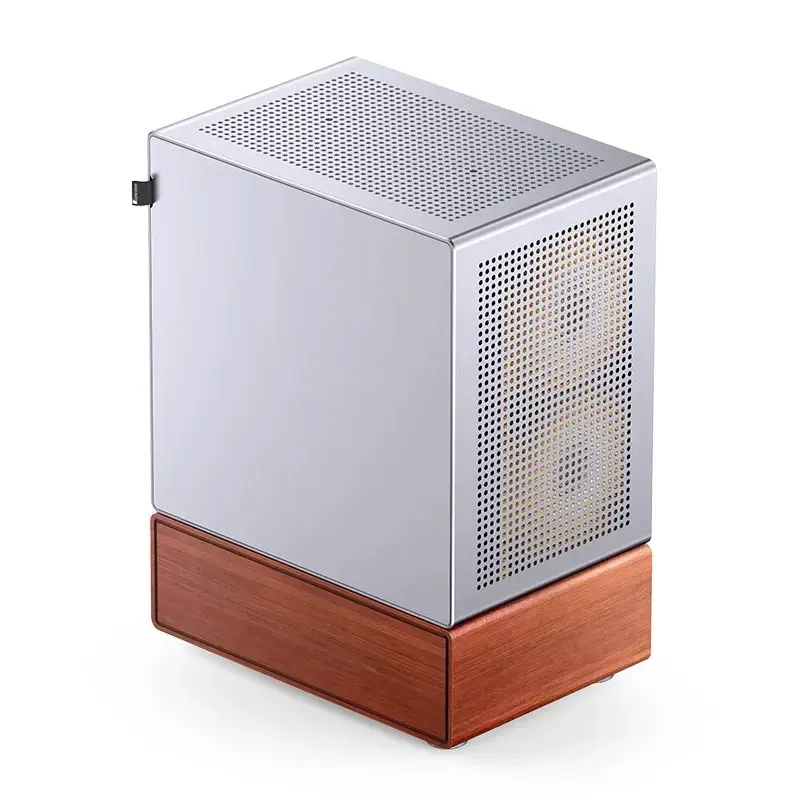 Pc-behuizing Jonsbo T7 midi-tower mATX gehard glas zilver