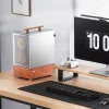 Pc-behuizing Jonsbo T7 midi-tower mATX gehard glas zilver