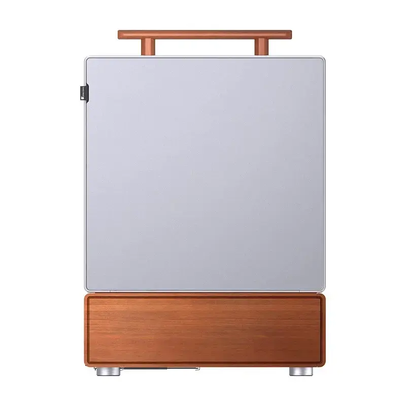 Pc-behuizing Jonsbo T7 midi-tower mATX gehard glas zilver