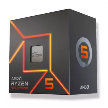AMD Ryzen 5 7400 processor, socket AM5, 6 cores, 3,3 GHz basis / 4,3 GHz boost, 16 MB L3, DDR5, Radeon Graphics