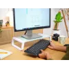 Trust 25351 monitorhouder / standaard voor het bureau transparant, wit